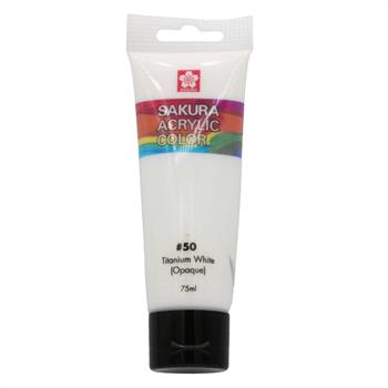 رنگ اکریلیک ساکورا  75میل   TITANIUM WHITE