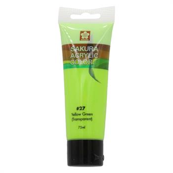 رنگ اکریلیک ساکورا  75میل   YELLOW GREEN