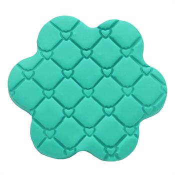 چاپ خمیرطرح لوزی قلب دار
