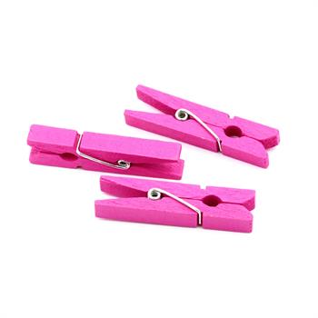 گیره چوبی  4.5سانت رنگ سرخ آبی(6عددی )