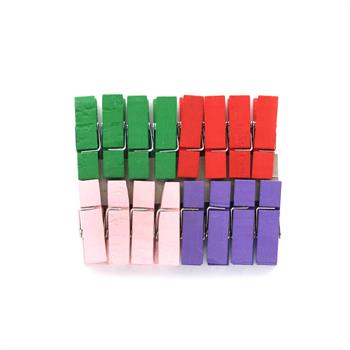 گیره چوبی  4.5سانت پهن رنگی جور